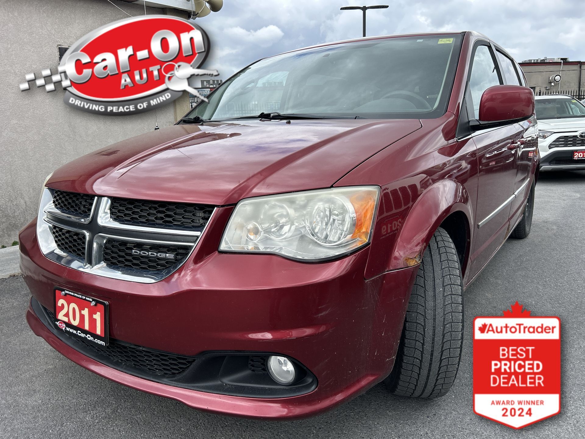 Red (Maroon) 2011 Dodge Grand Caravan Crew FWD Minivan Front-Wheel Drive Automatic