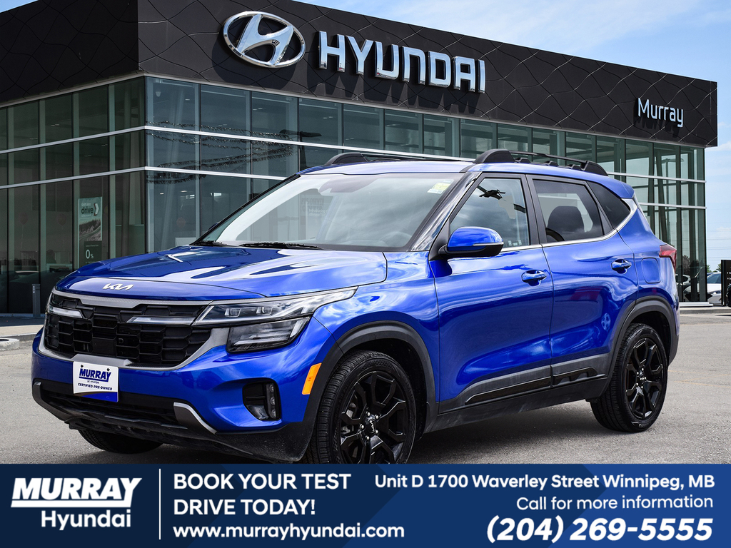 /BLUE 2024 Kia Seltos X-Line AWD SUV / Crossover All-Wheel Drive Automatic