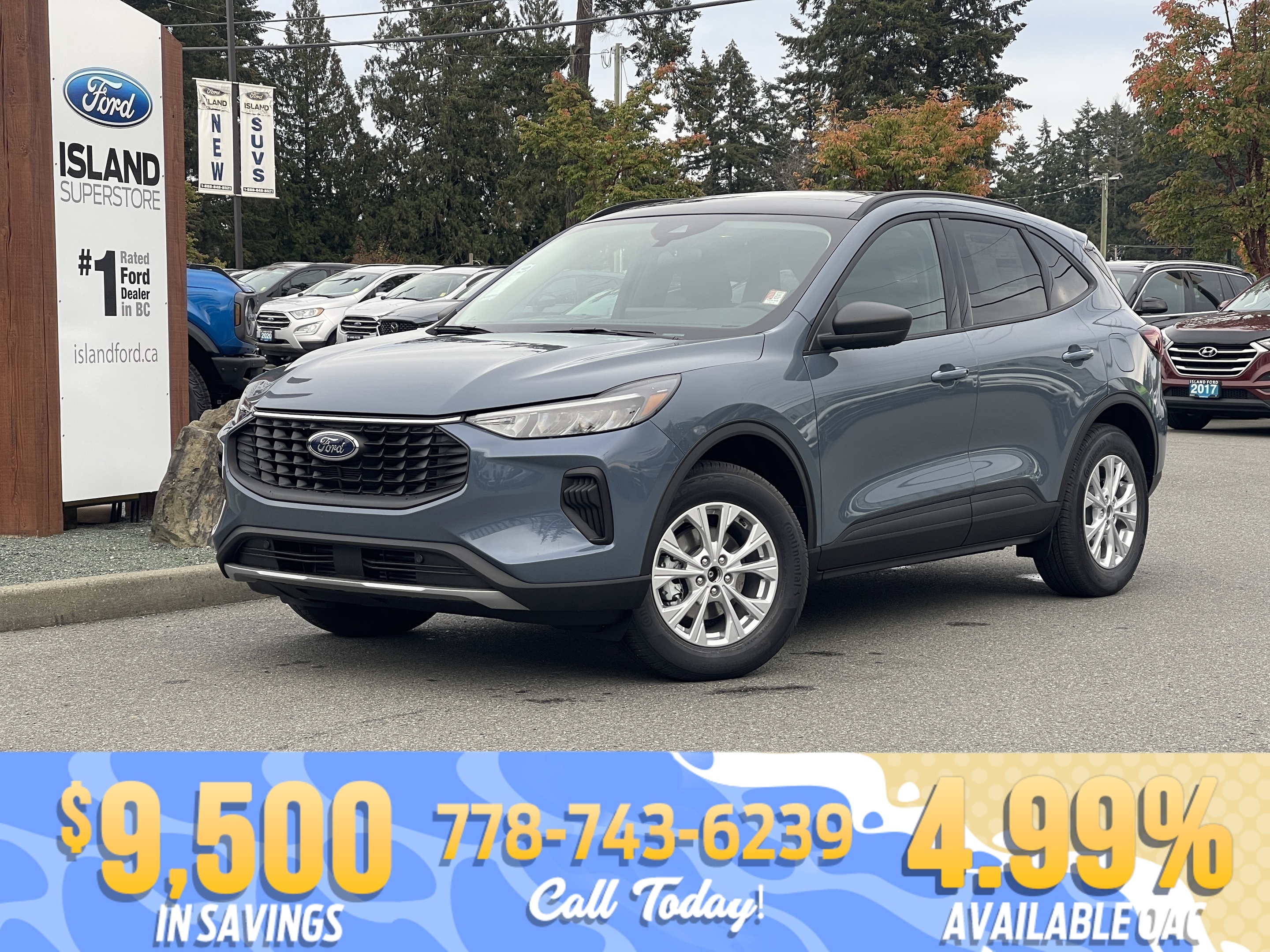 Blue 2025 Ford Escape Active AWD SUV / Crossover All-Wheel Drive 8-Speed Automatic