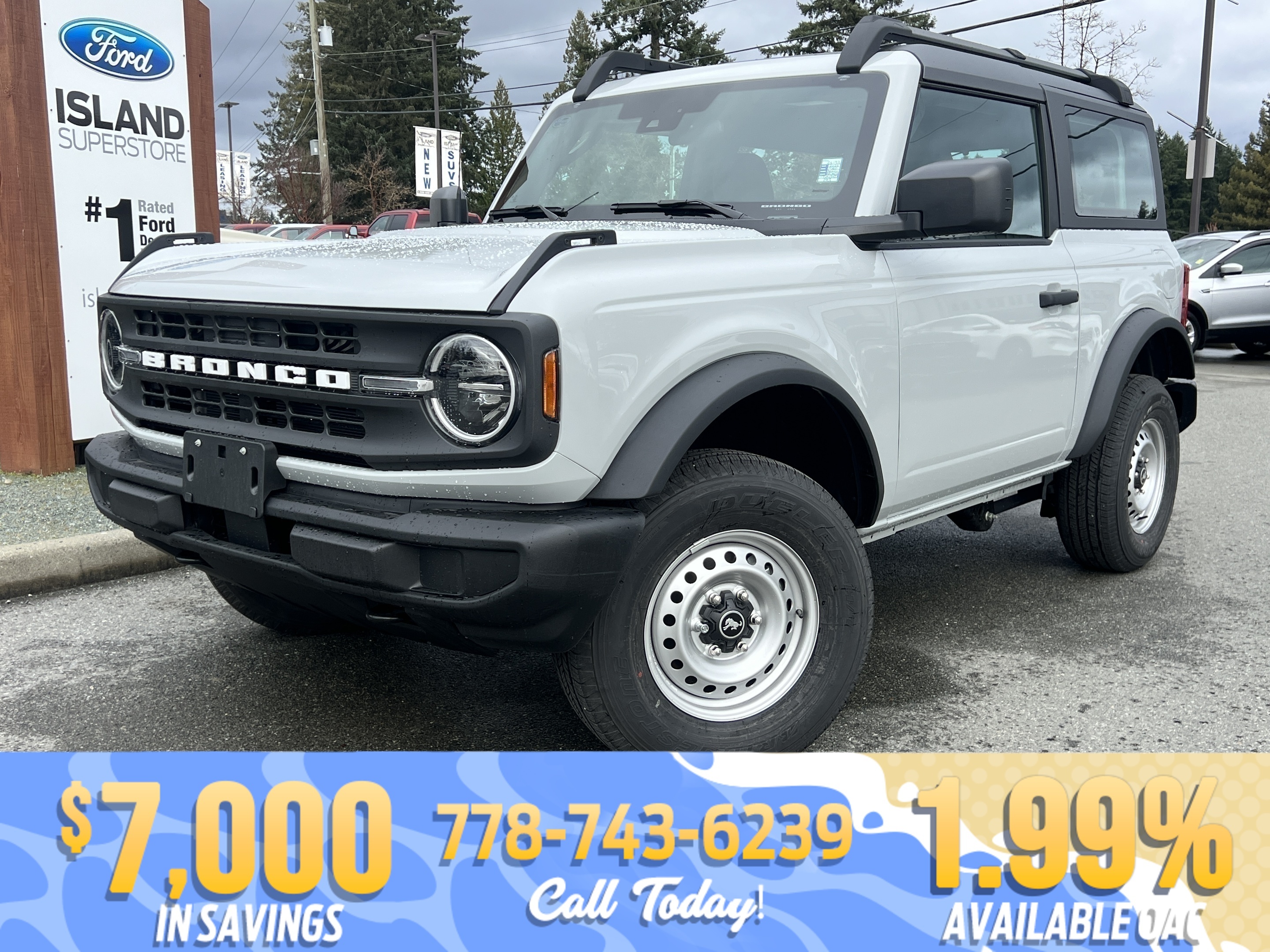 Gray 2026 Ford Bronco 2-Door 4WD SUV / Crossover Four-Wheel Drive 7-Speed Manual