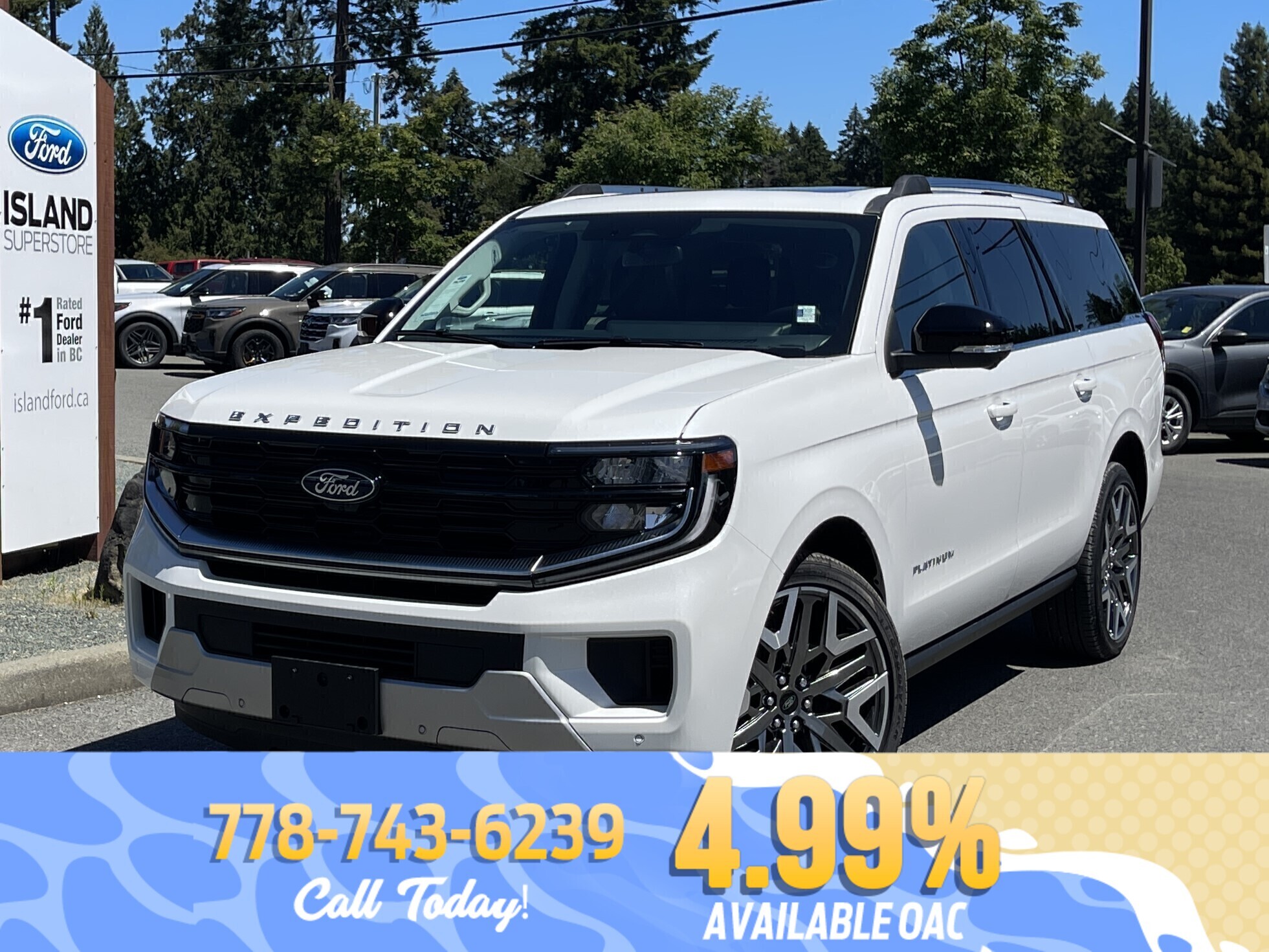 White 2026 Ford Expedition MAX Platinum 4WD SUV / Crossover Four-Wheel Drive Automatic