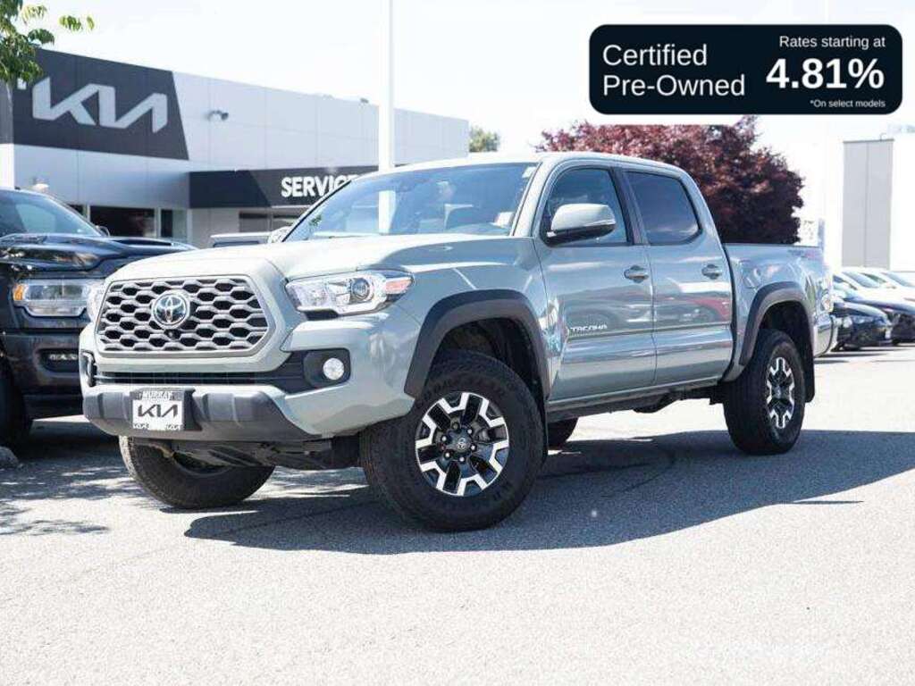 Green (Electric Lime Metallic) 2023 Toyota Tacoma TRD Off Road Double Cab 4WD Pickup Truck Four-Wheel Drive Automatic