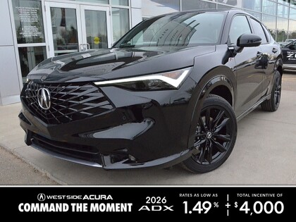 Black 2026 Acura ADX SH-AWD with Platinum Elite and A-Spec Package SUV / Crossover Automatic
