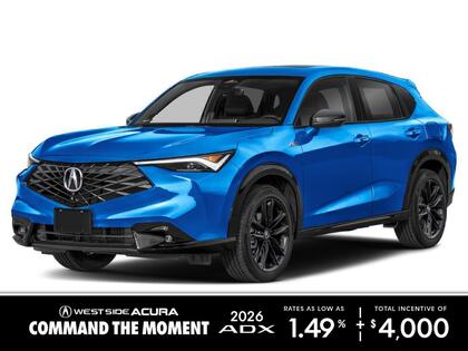 Blue 2026 Acura ADX SH-AWD with Platinum Elite and A-Spec Package SUV / Crossover Continuously Variable Transmission