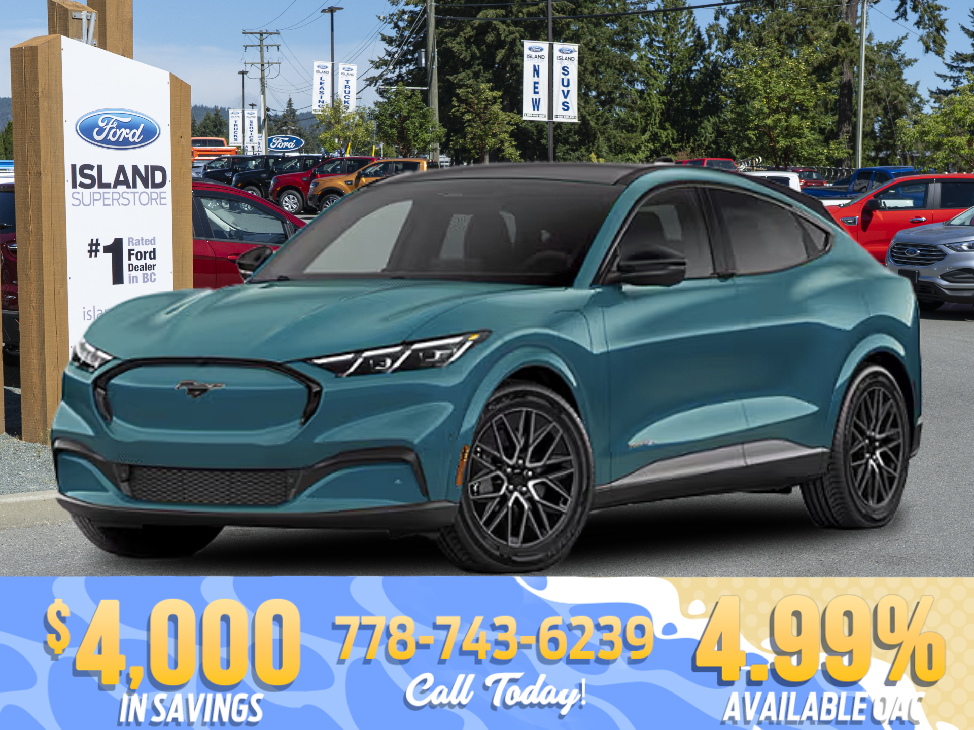 Blue 2026 Ford Mustang Mach-E Premium AWD SUV / Crossover All-Wheel Drive 1-Speed Automatic