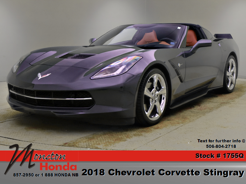 Gray 2018 Chevrolet Corvette Stingray 2LT Coupe RWD Coupe Rear-Wheel Drive 8-Speed Automatic