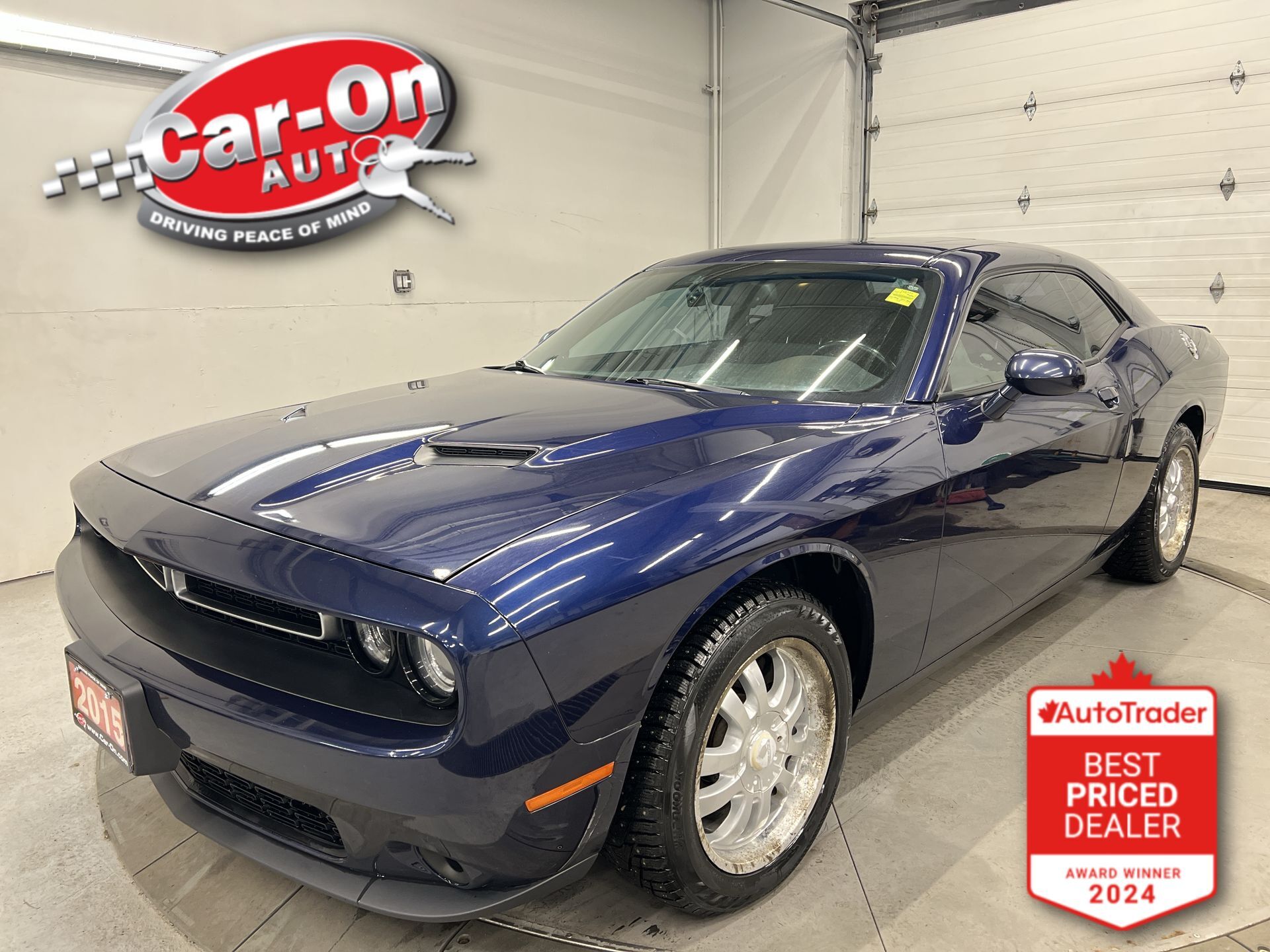 Blue 2015 Dodge Challenger SXT RWD Coupe Rear-Wheel Drive Automatic
