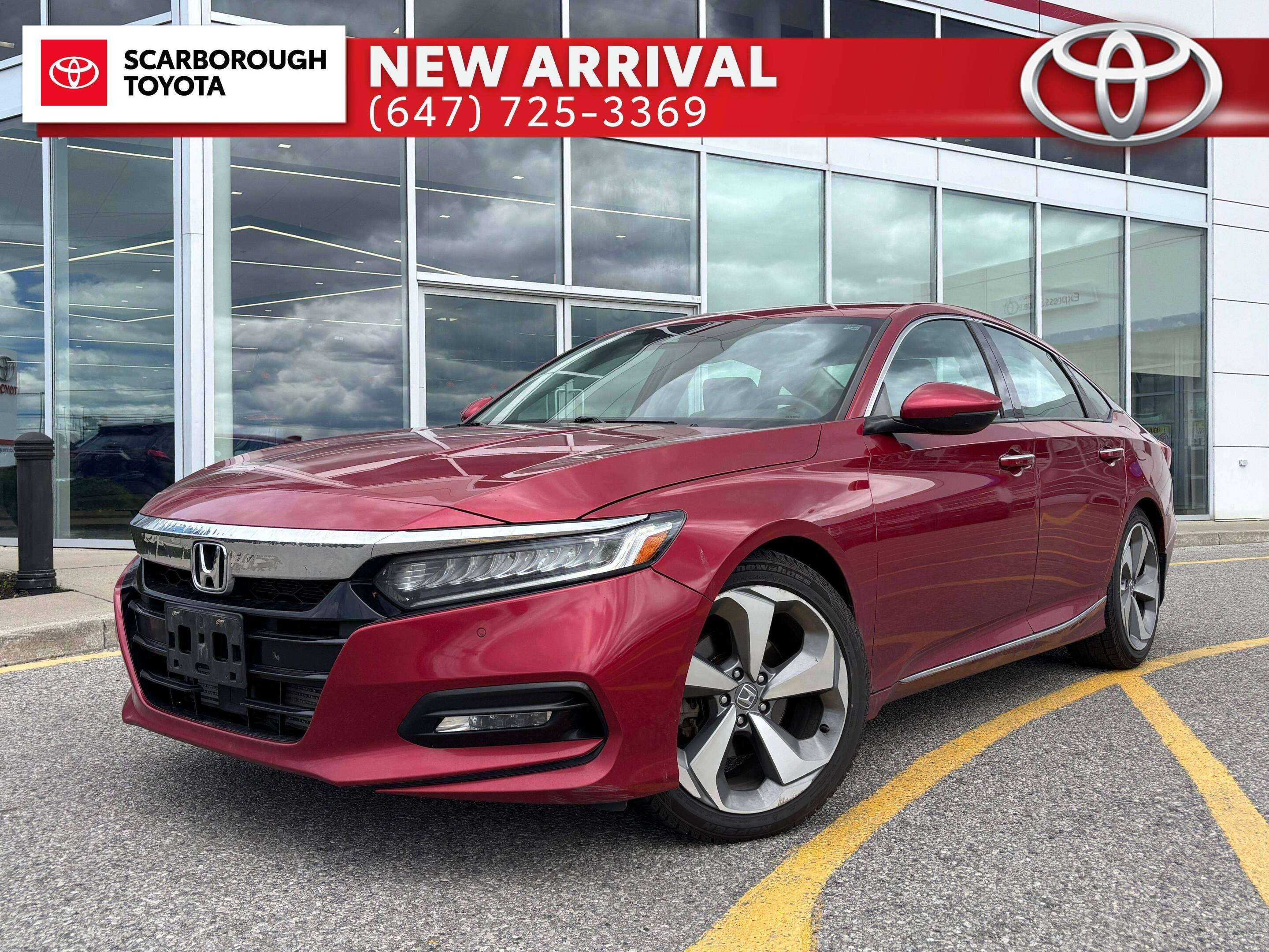 Red 2018 Honda Accord Sedan Front-Wheel Drive Automatic