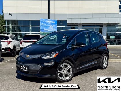 Black 2019 Chevrolet Bolt EV LT FWD Hatchback Front-Wheel Drive Automatic