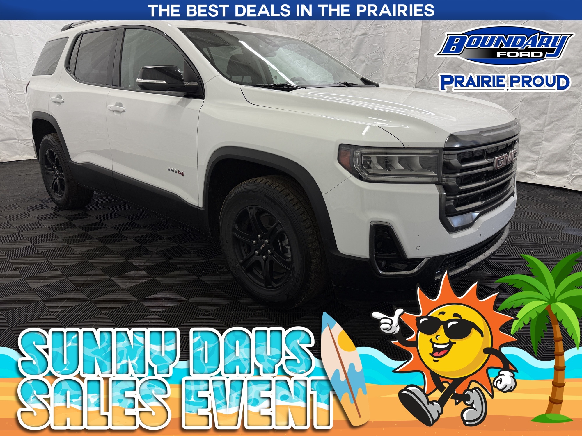 White 2021 GMC Acadia AT4 AWD SUV / Crossover Four-Wheel Drive 9-Speed Automatic