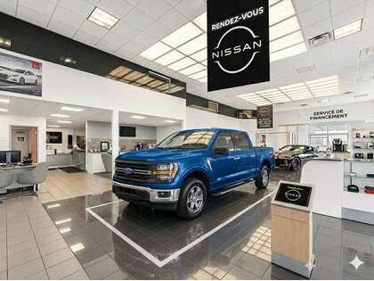 Blue 2025 Ford F-150 XLT SuperCrew 4WD Pickup Truck Four-Wheel Drive