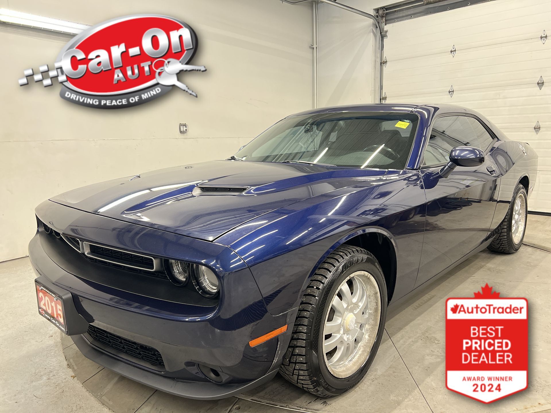 Blue 2015 Dodge Challenger Coupe Rear-Wheel Drive Automatic