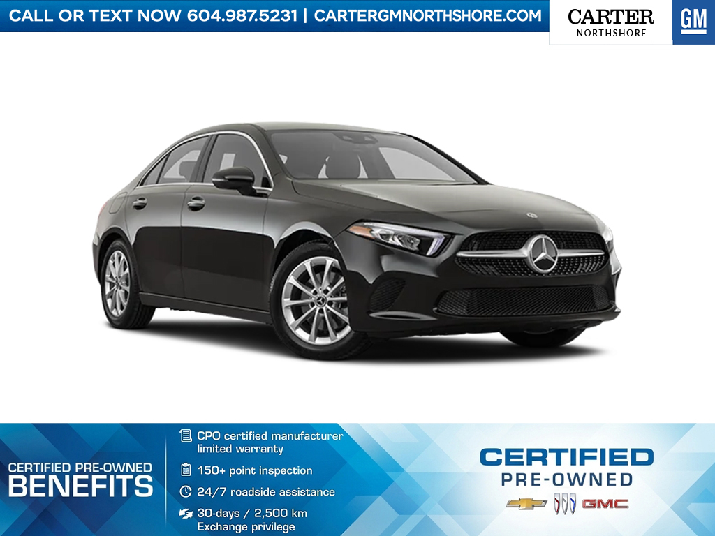 Black 2019 Mercedes-Benz A-Class Sedan All-Wheel Drive Automatic