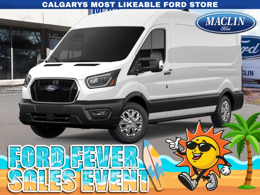 White 2026 Ford Transit Cargo 250 Medium Roof LB AWD Van All-Wheel Drive Automatic