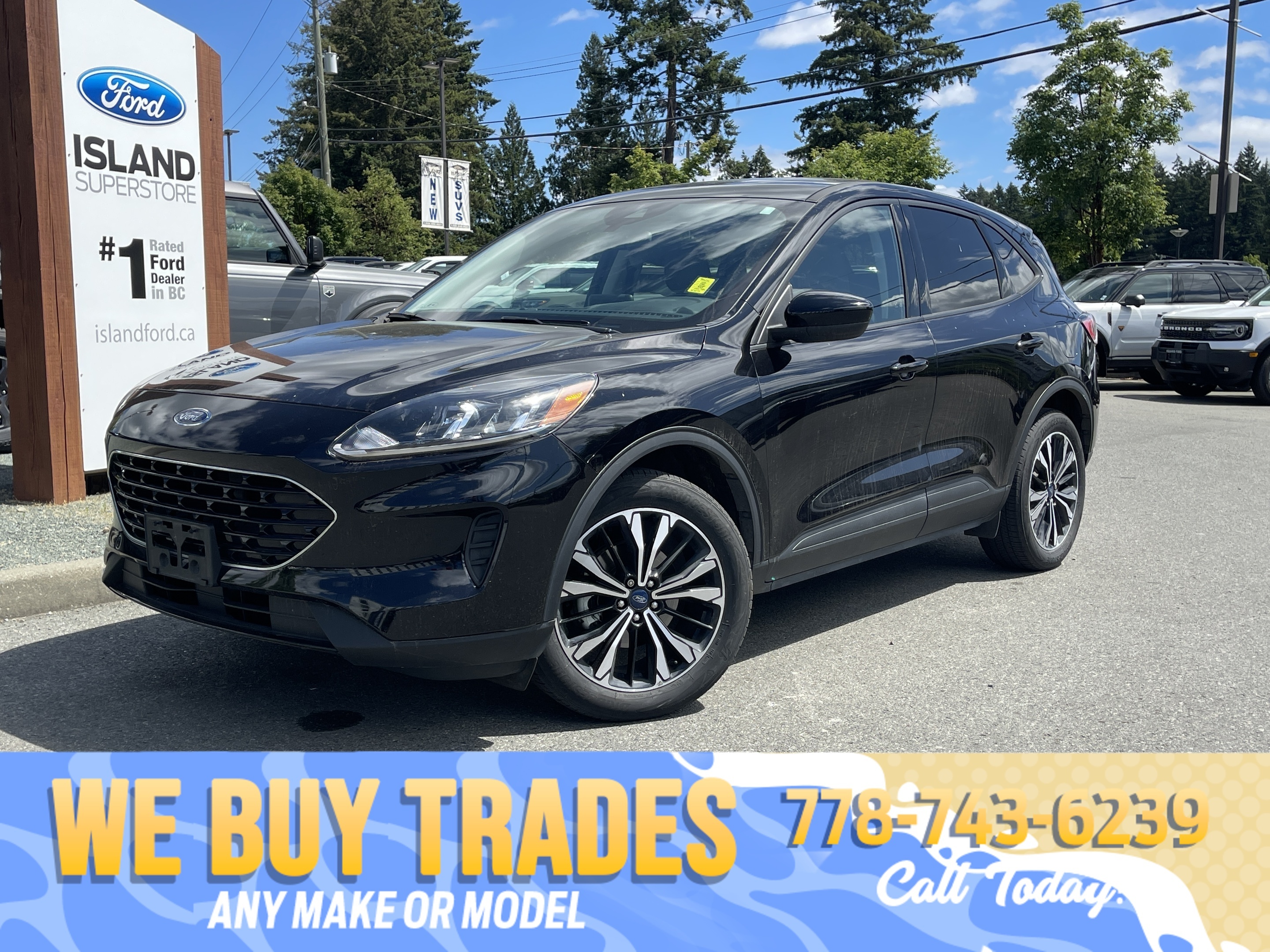 Black 2021 Ford Escape Hybrid SE AWD SUV / Crossover All-Wheel Drive Automatic