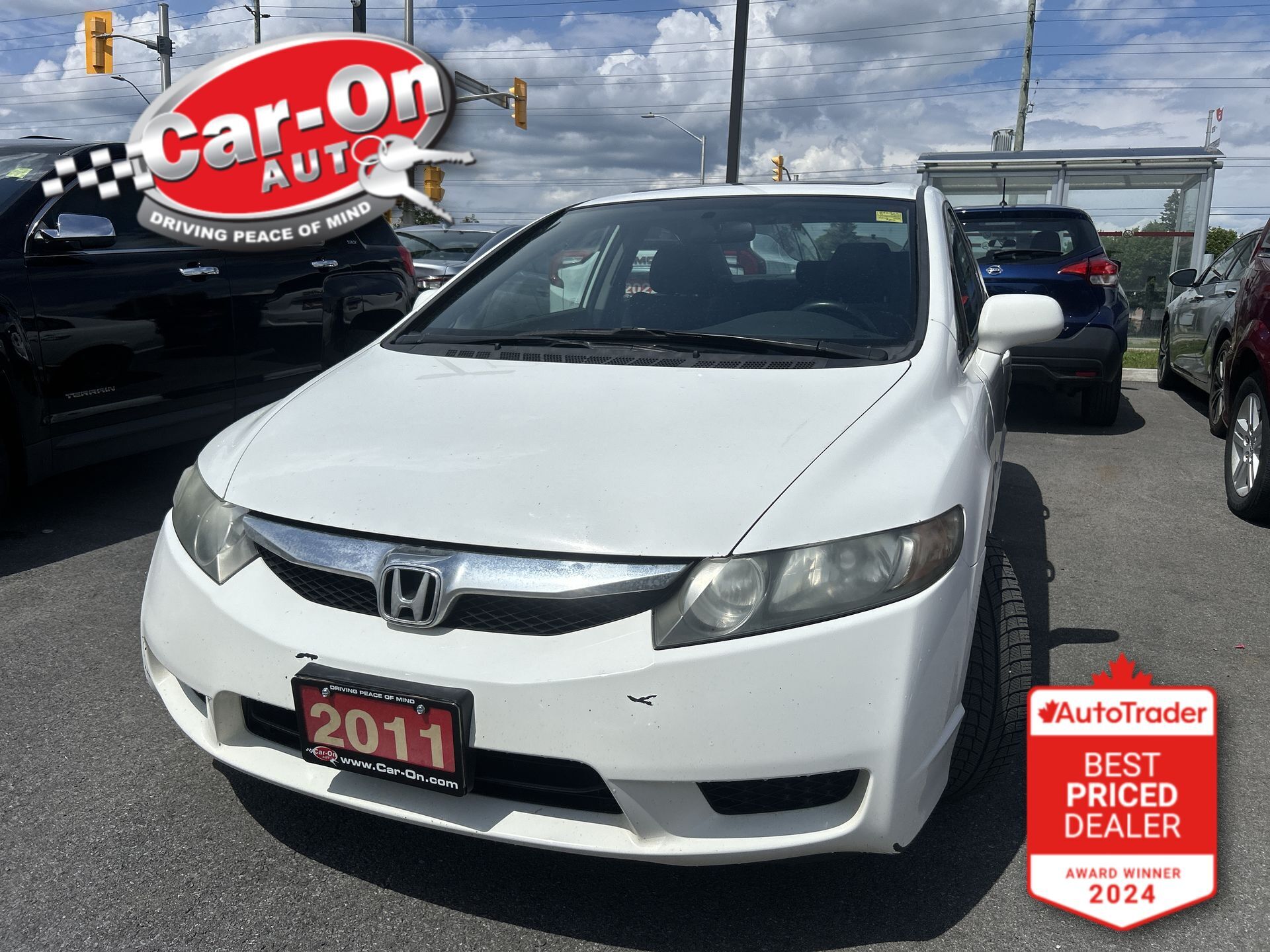 White 2011 Honda Civic Sedan Manual
