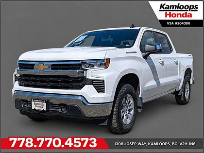 White 2025 Chevrolet Silverado 1500 Pickup Truck Four-Wheel Drive Automatic