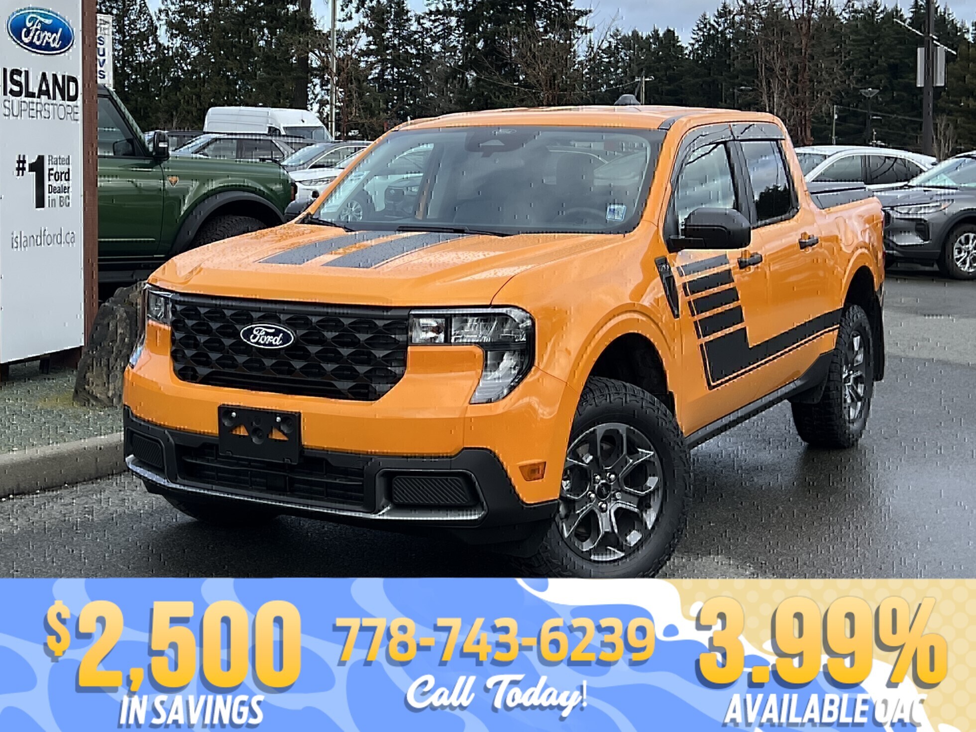 Orange 2026 Ford Maverick Pickup Truck All-Wheel Drive Automatic