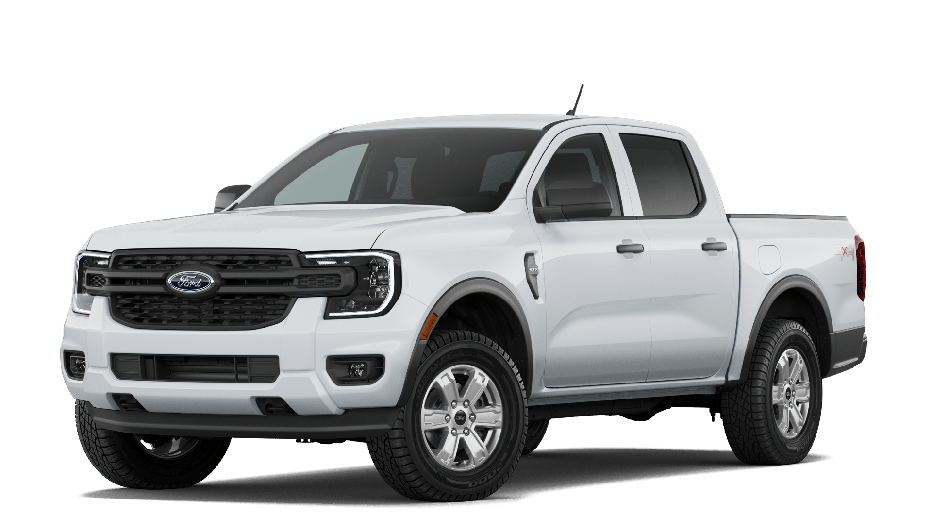 White 2026 Ford Ranger Pickup Truck Four-Wheel Drive Automatic