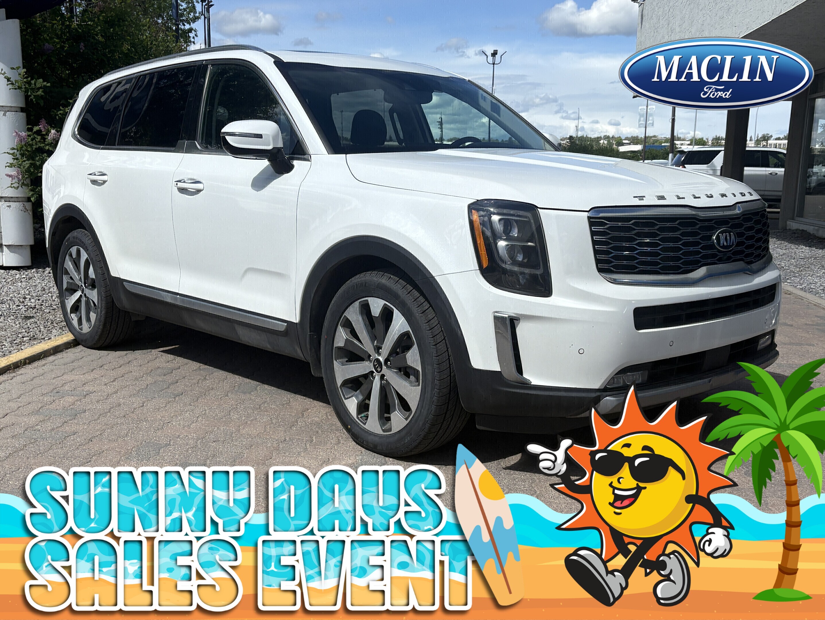 White 2020 Kia Telluride SUV / Crossover All-Wheel Drive 8-Speed Automatic