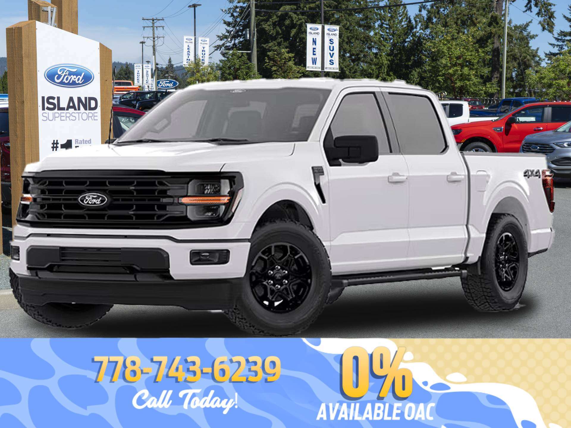 White 2026 Ford F-150 Pickup Truck Four-Wheel Drive Automatic