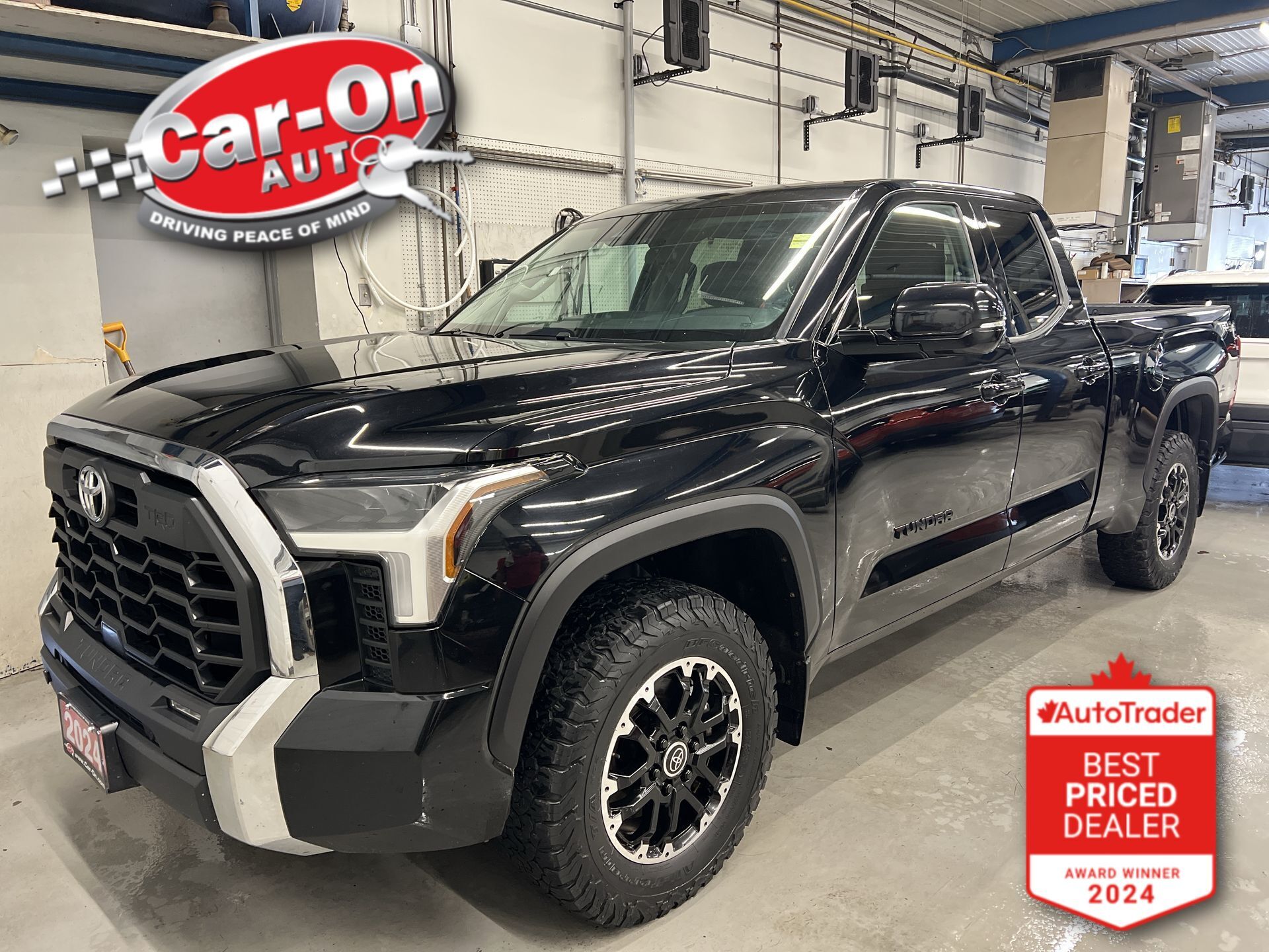 Black 2024 Toyota Tundra Pickup Truck Four-Wheel Drive Automatic