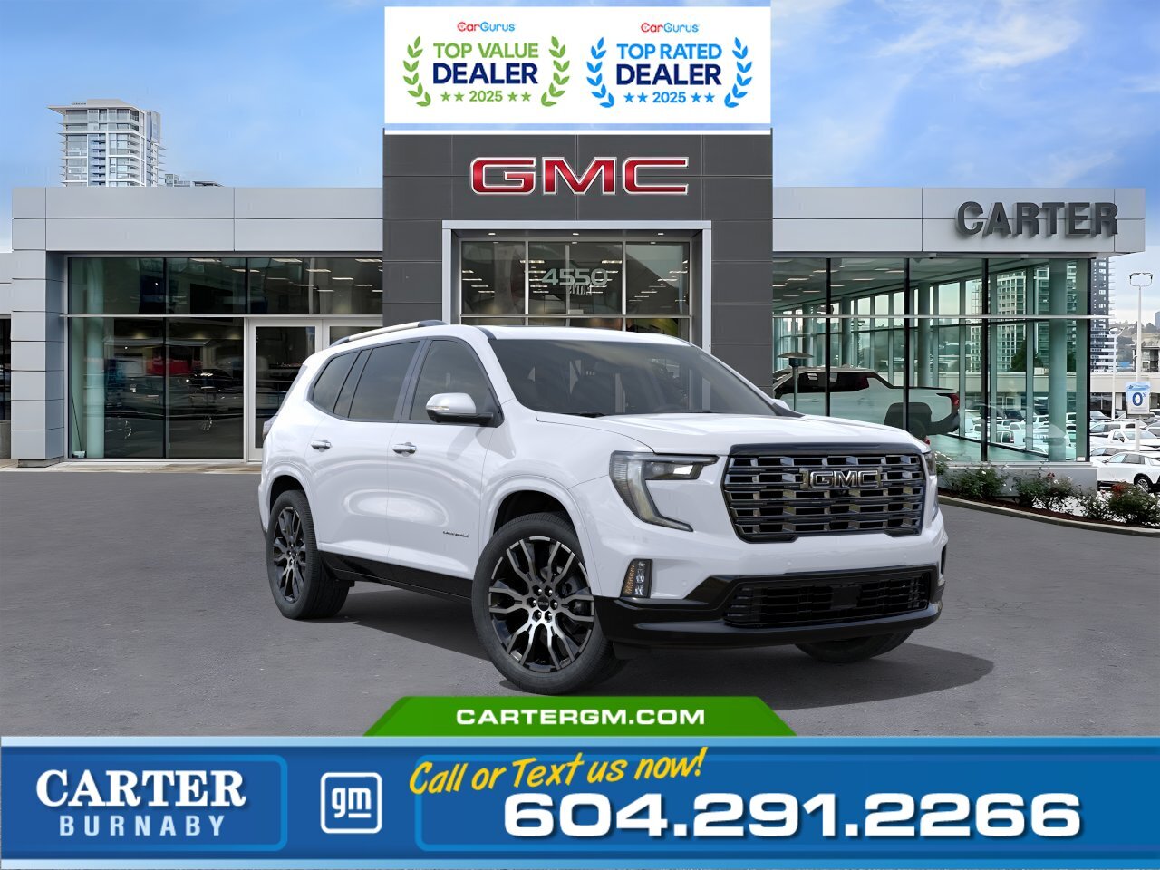 White 2026 GMC Acadia SUV / Crossover Four-Wheel Drive 8-Speed Automatic
