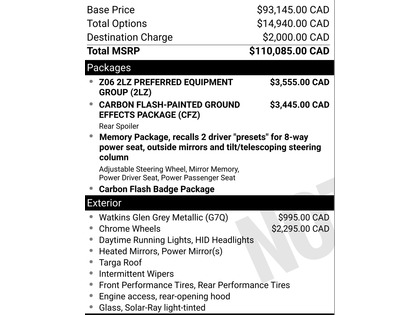 used 2017 Chevrolet Corvette car, priced at $84,900