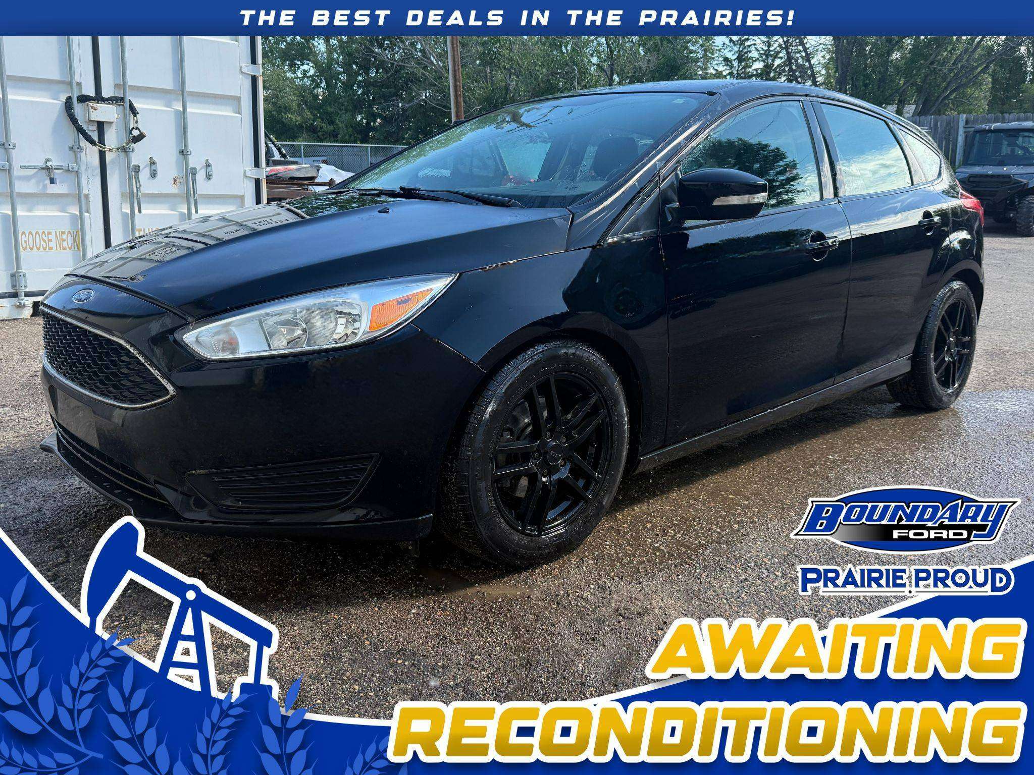 Black 2018 Ford Focus Hatchback Front-Wheel Drive 6-Speed Automatic