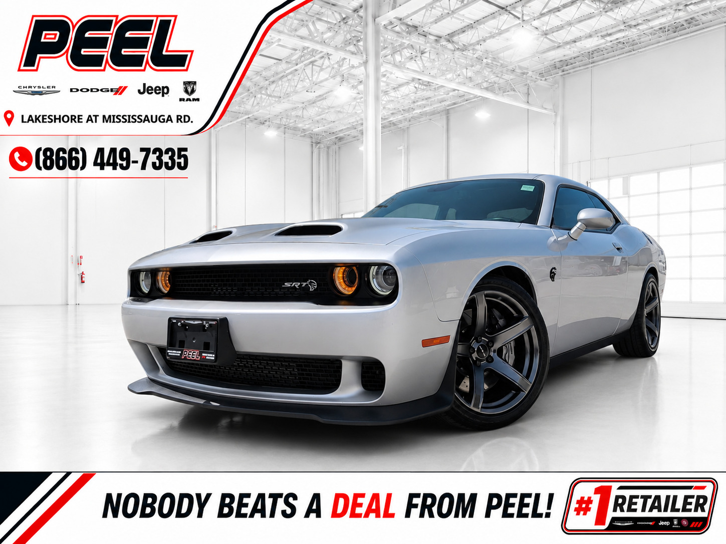 Silver 2019 Dodge Challenger Coupe Rear-Wheel Drive Automatic