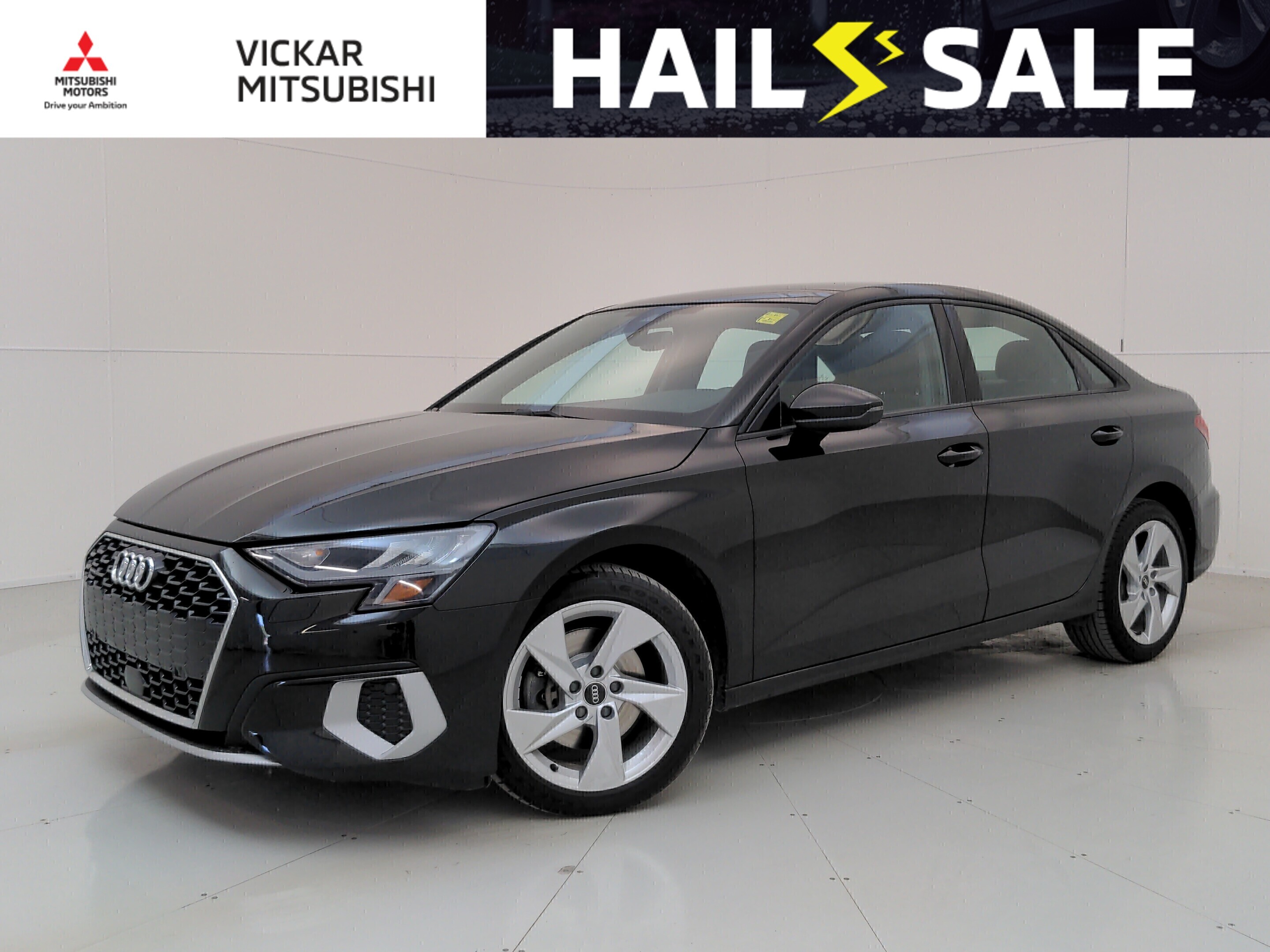 Black 2022 Audi A3 Sedan Automatic