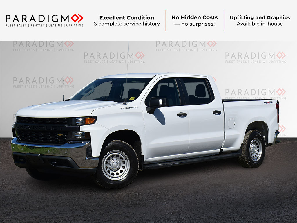 White 2020 Chevrolet Silverado 1500 Pickup Truck Four-Wheel Drive 6-Speed Automatic