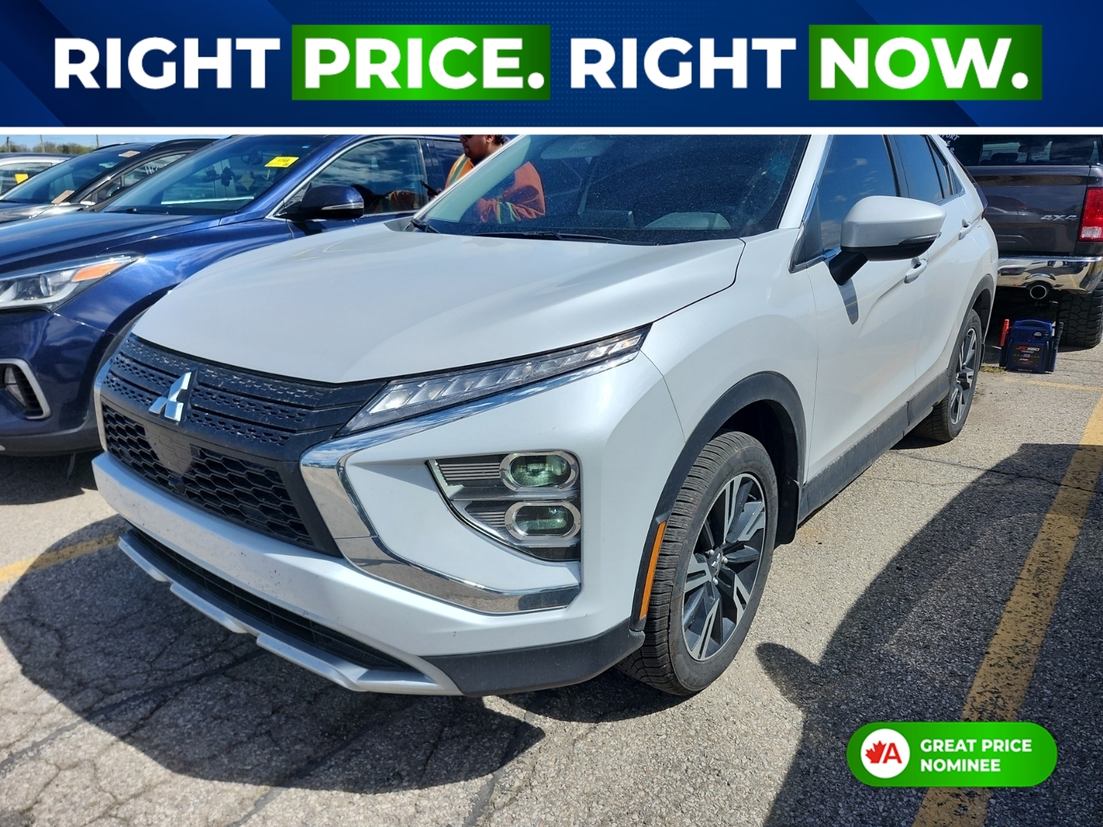 White 2024 Mitsubishi Eclipse Cross SUV / Crossover All-Wheel Drive Continuously Variable Transmission