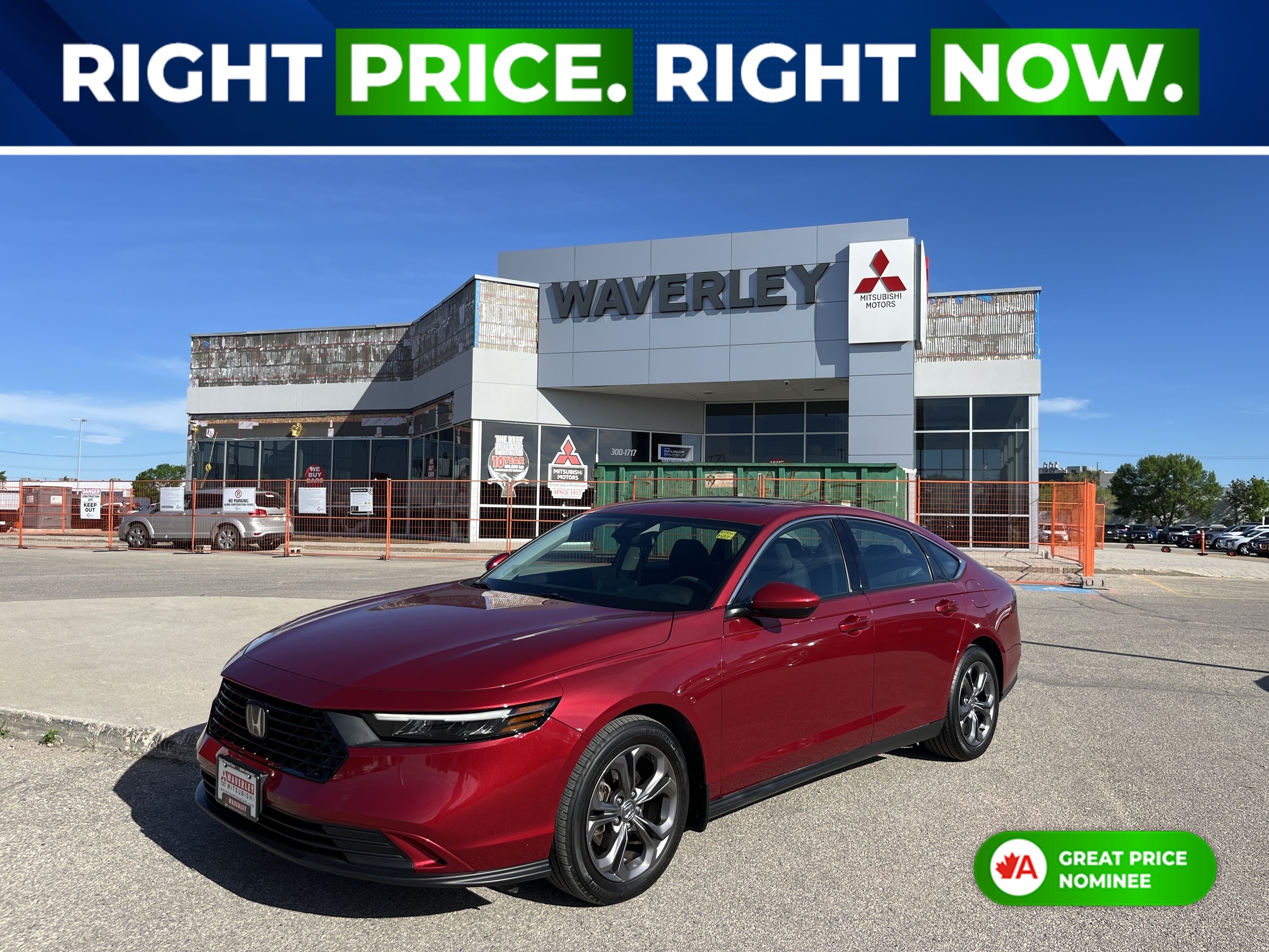 Red 2023 Honda Accord Sedan Front-Wheel Drive Continuously Variable Transmission