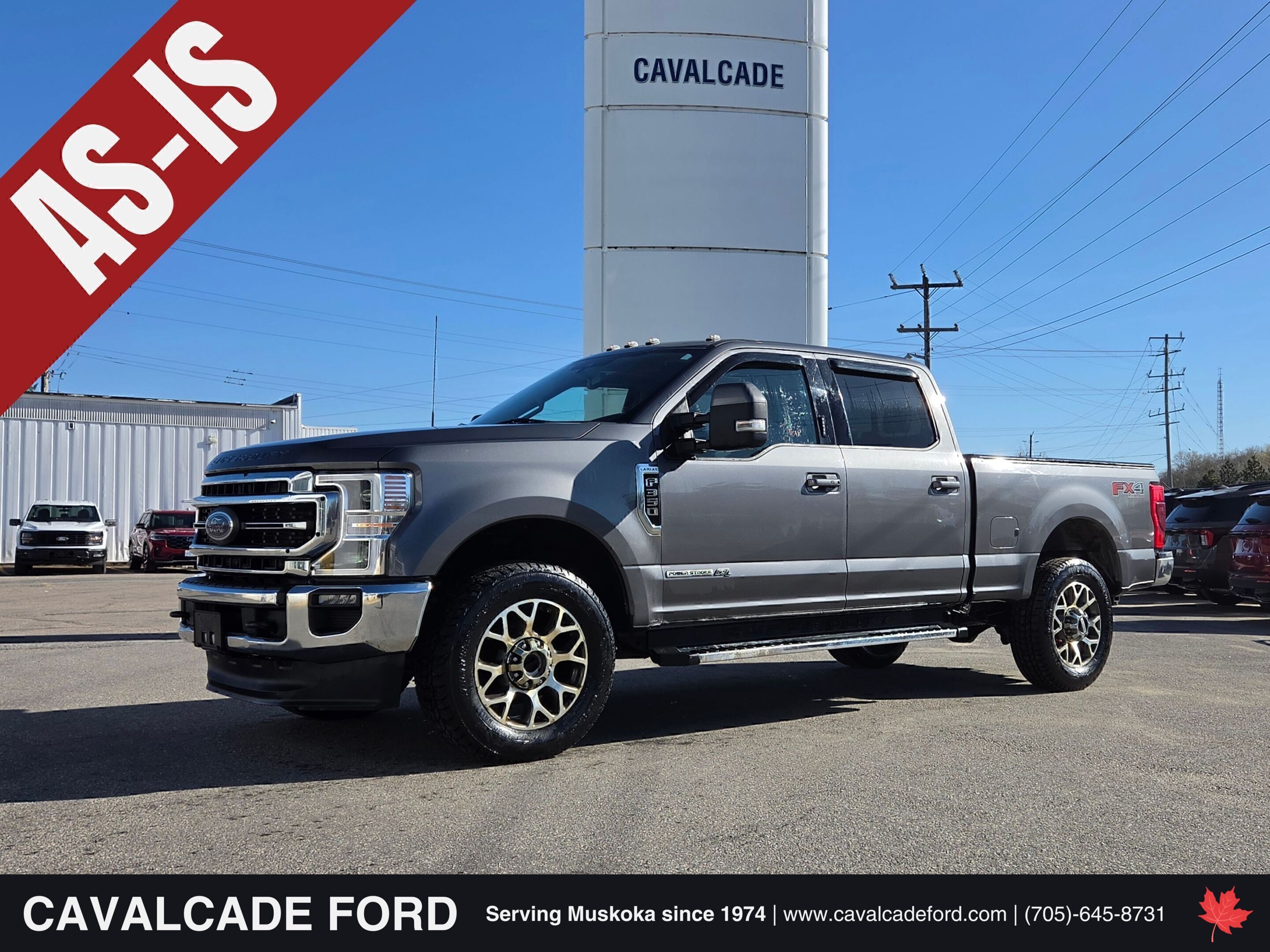 Gray 2021 Ford F-350 Super Duty Pickup Truck Four-Wheel Drive Automatic