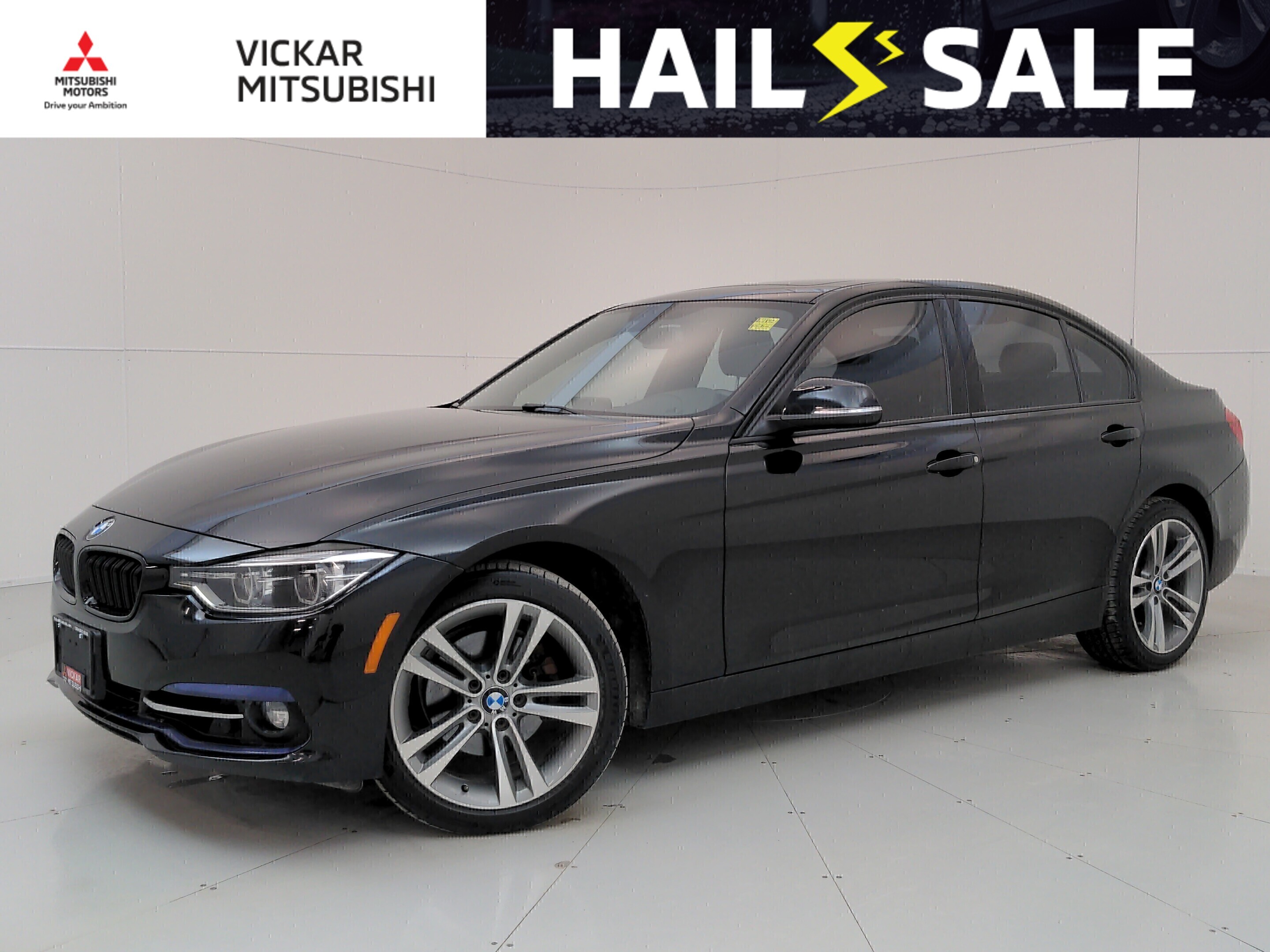 Black 2018 BMW 3 Series Sedan All-Wheel Drive Automatic