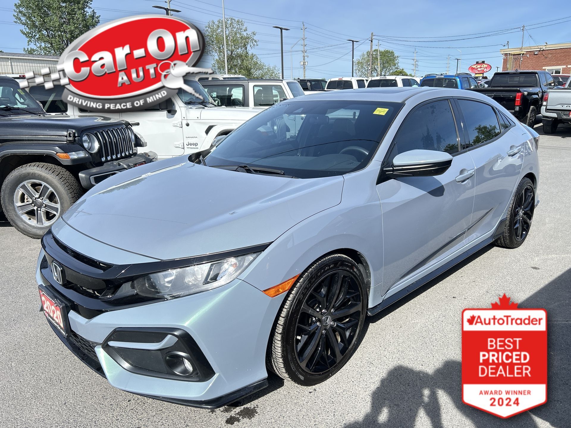 Gray 2020 Honda Civic Hatchback Hatchback Front-Wheel Drive Automatic
