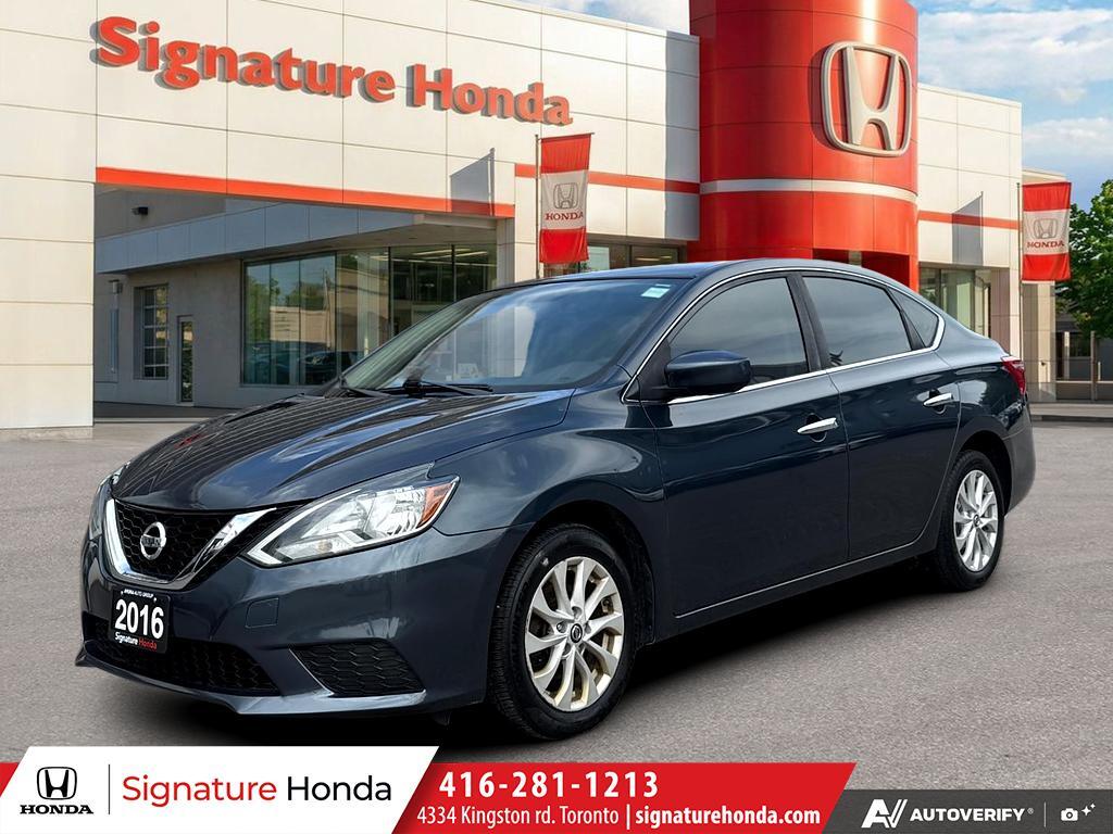 Blue 2016 Nissan Sentra Sedan Front-Wheel Drive Continuously Variable Transmission
