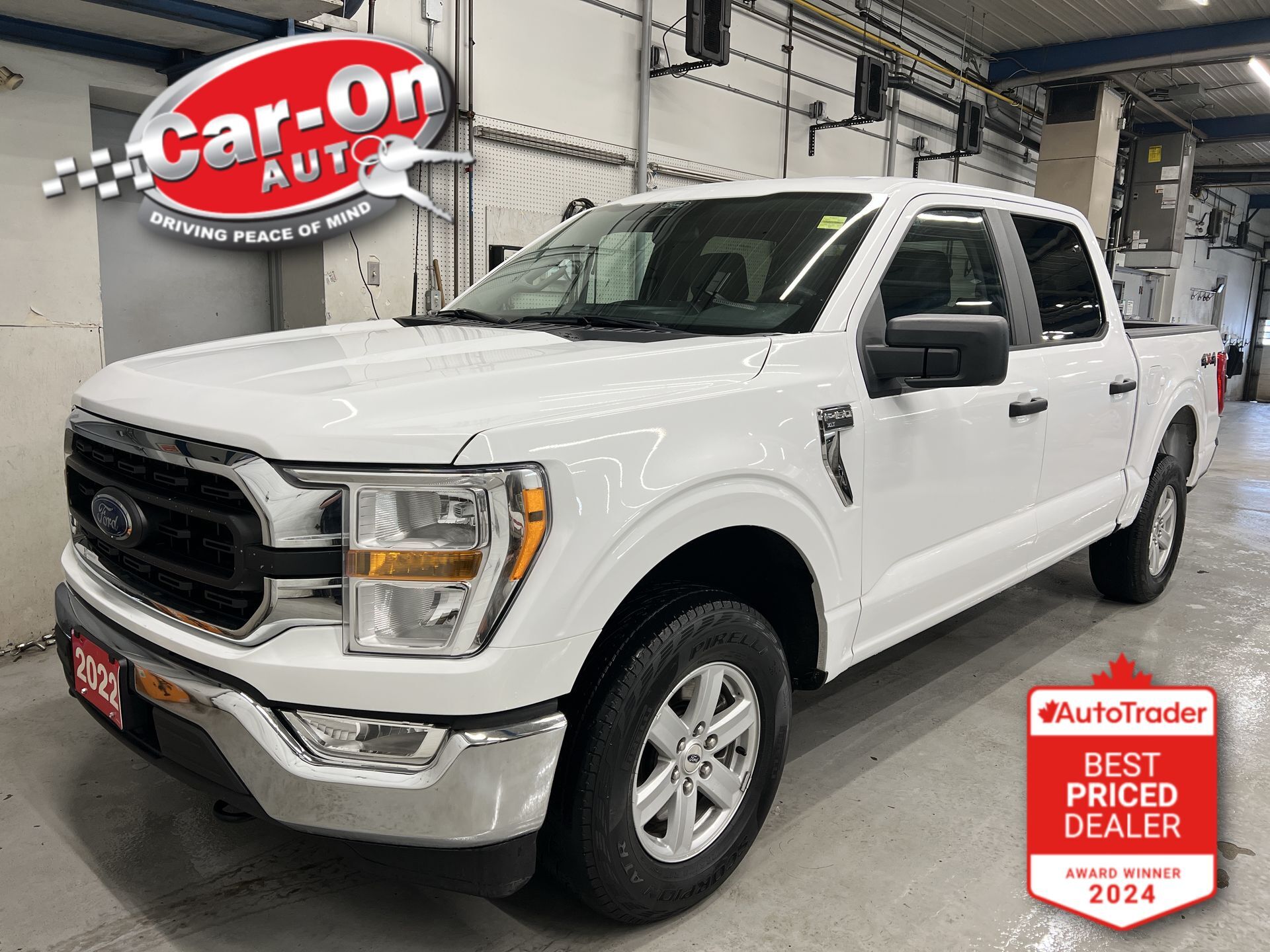 White 2022 Ford F-150 Pickup Truck Four-Wheel Drive Automatic