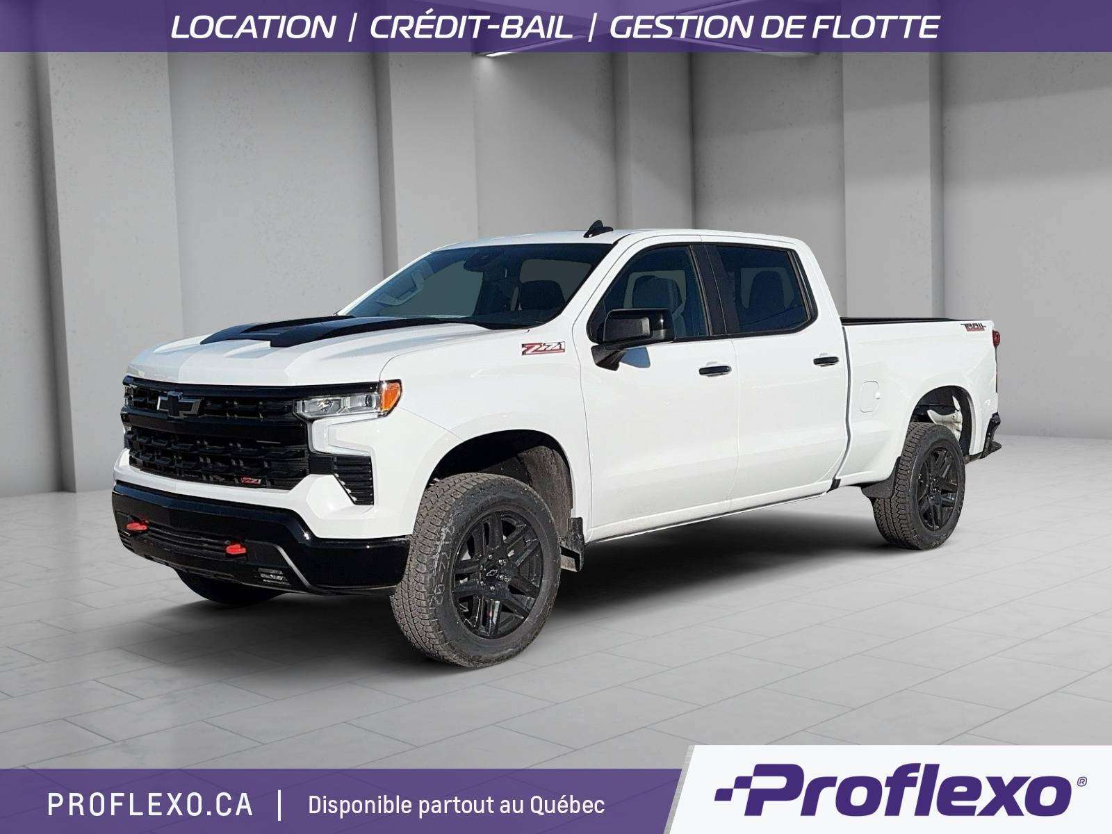 White 2025 Chevrolet Silverado 1500 Pickup Truck Four-Wheel Drive Automatic