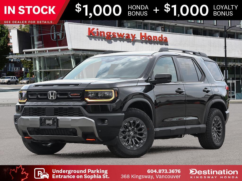 Crystal Black Pearl 2026 Honda Passport SUV / Crossover All-Wheel Drive Automatic
