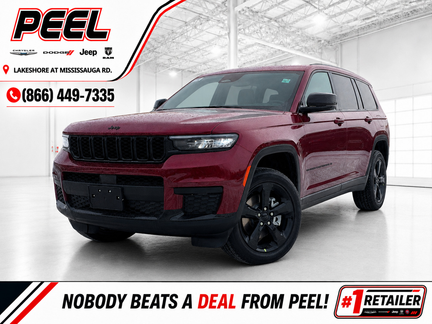 Red 2025 Jeep Grand Cherokee L SUV / Crossover Four-Wheel Drive Automatic