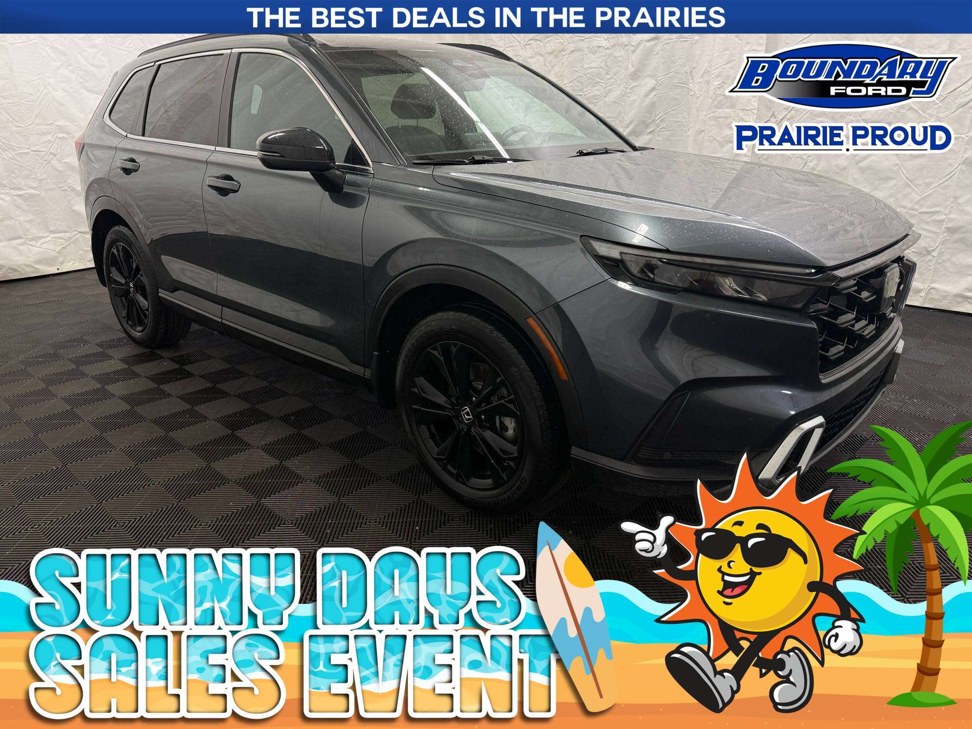 Gray (Dark Grey) 2023 Honda CR-V Hybrid SUV / Crossover Continuously Variable Transmission