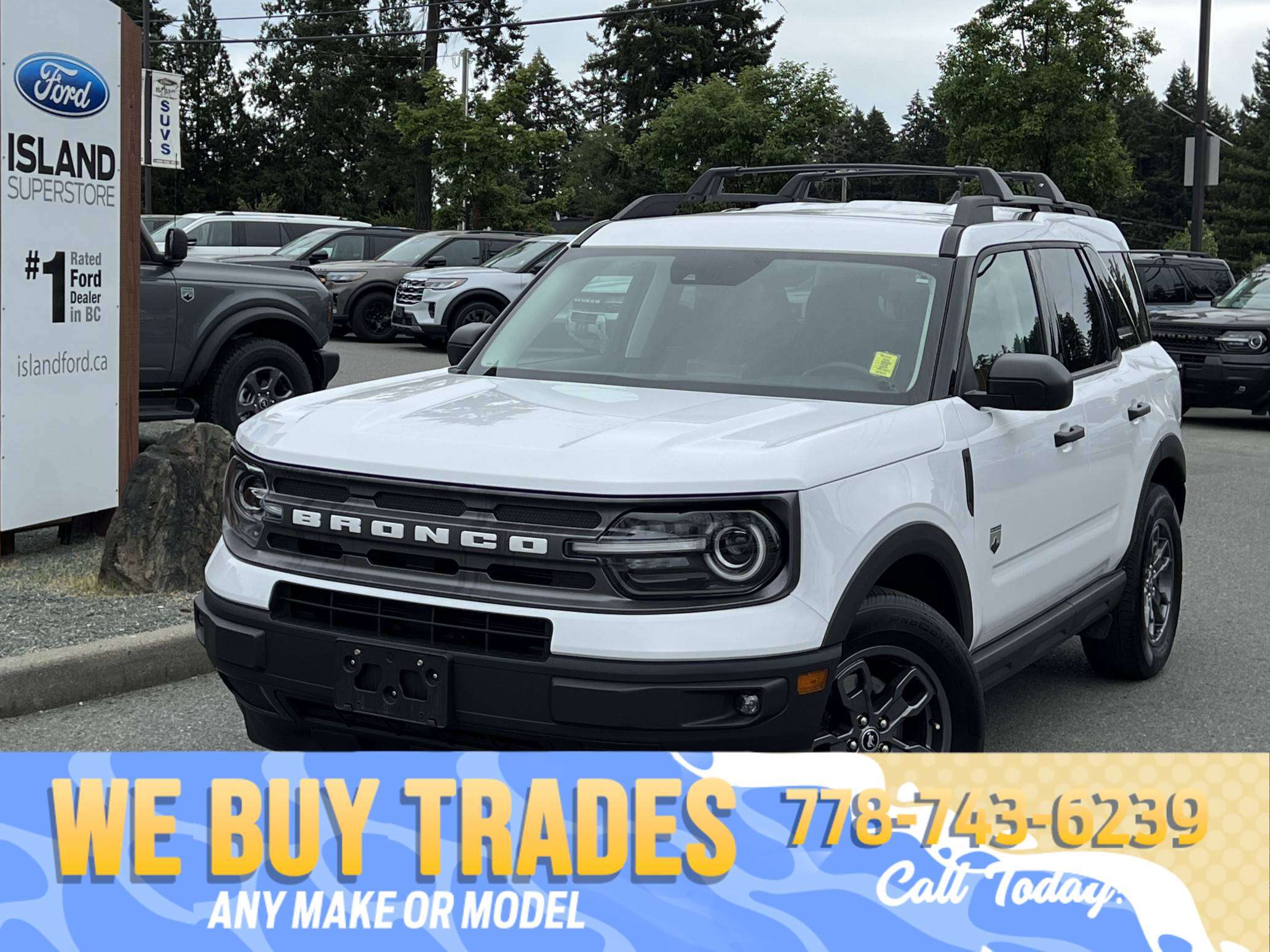 White 2022 Ford Bronco Sport SUV / Crossover All-Wheel Drive Automatic