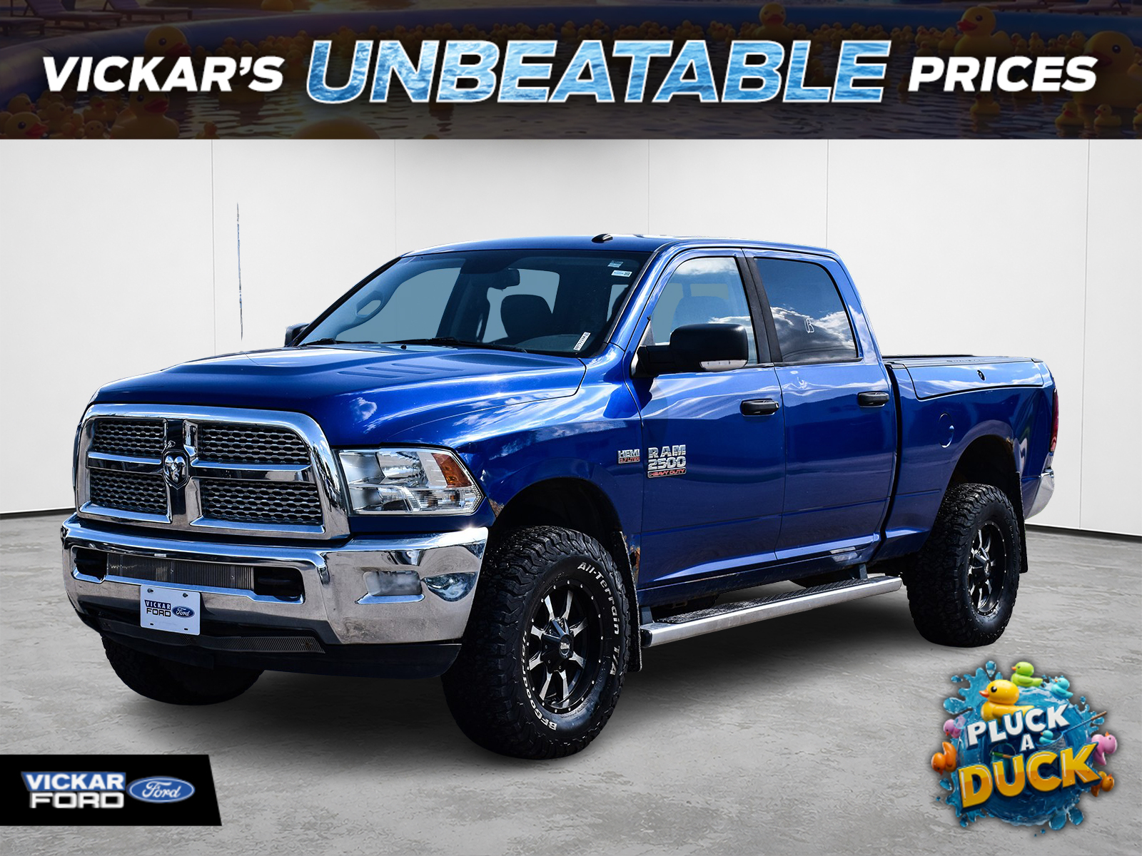 Blue 2016 RAM 2500 Pickup Truck Four-Wheel Drive Automatic