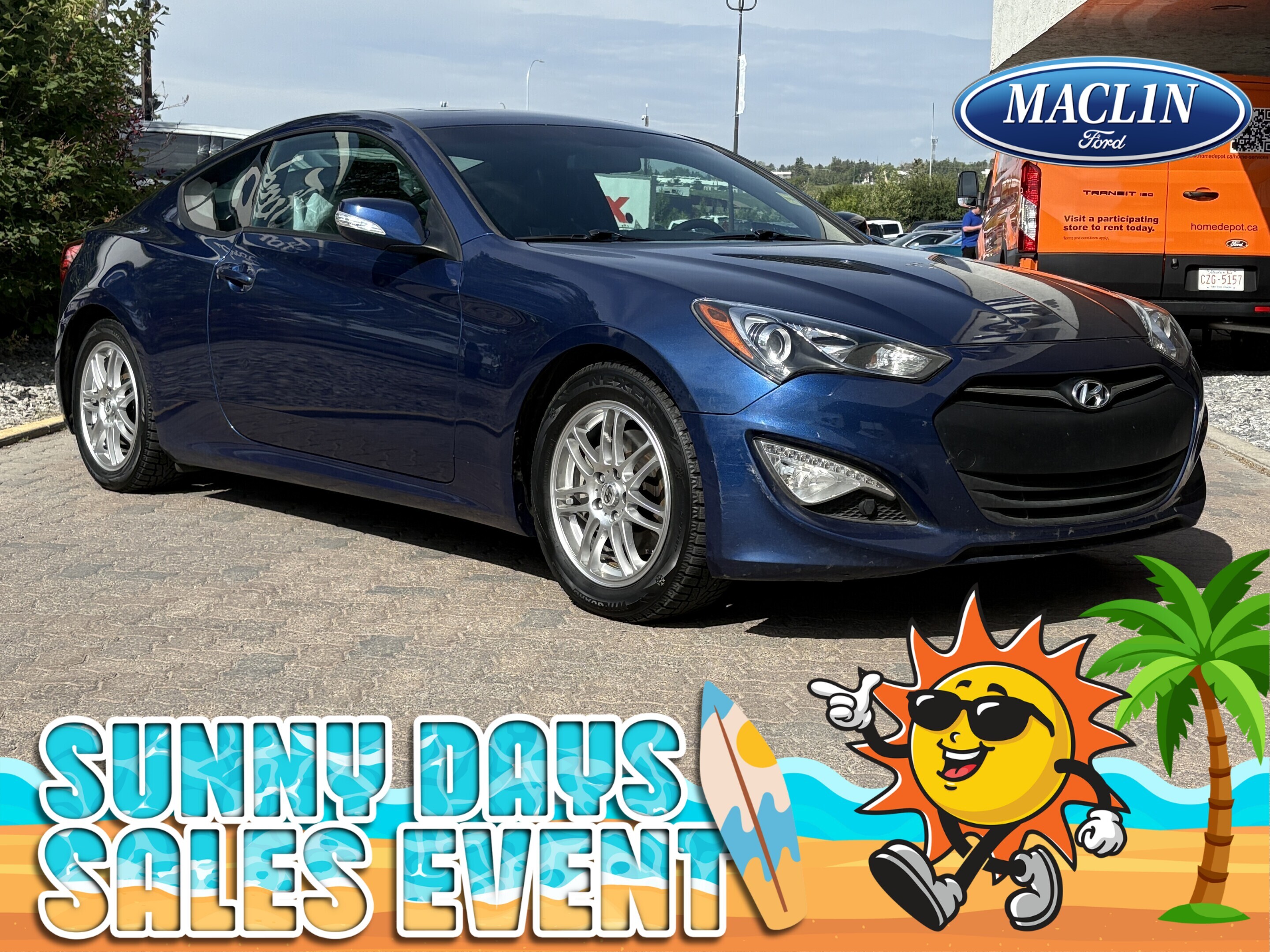 Blue 2016 Hyundai Genesis Coupe Coupe 6-Speed Manual
