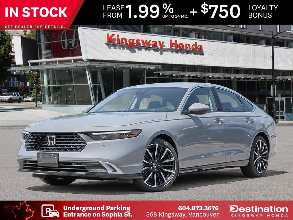 Gray (Urban Grey Pearl) 2026 Honda Accord Hybrid Sedan Front-Wheel Drive Automatic