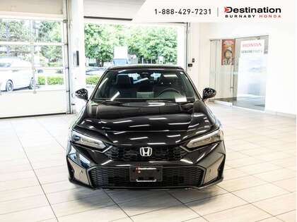 Crystal Black pearl 2025 Honda Civic Hybrid Sedan Front-Wheel Drive Automatic