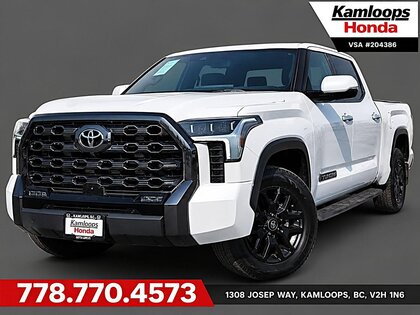 White 2025 Toyota Tundra Pickup Truck Four-Wheel Drive Automatic