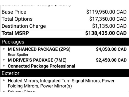 used 2020 BMW X6 M car, priced at $83,900